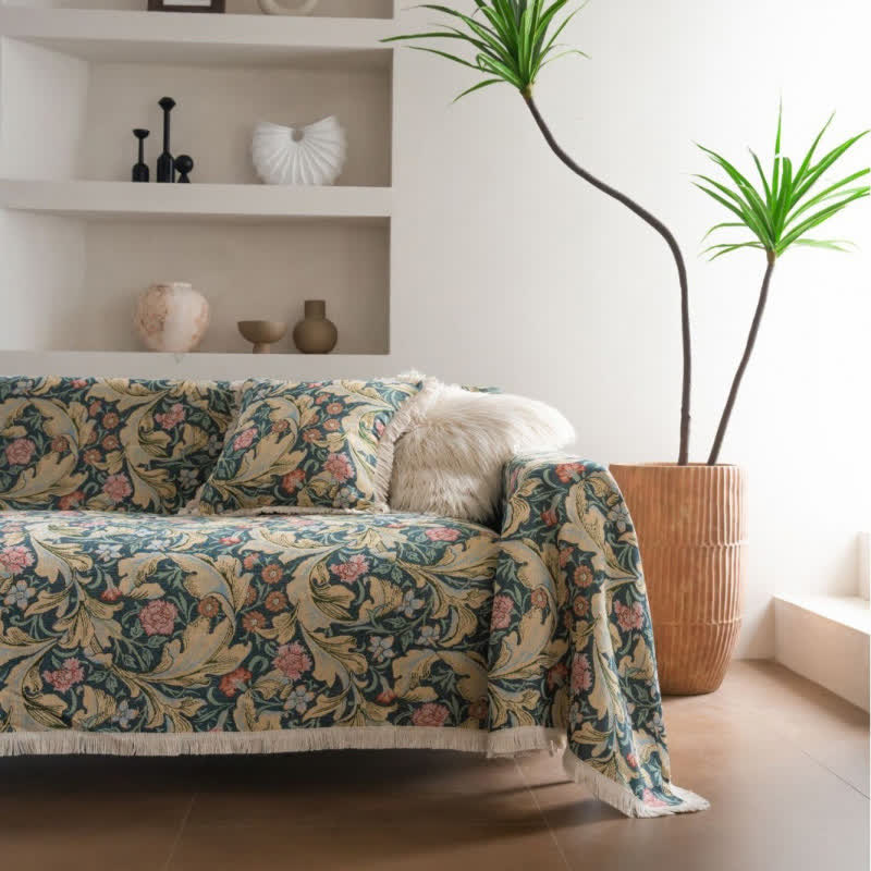 Jacquard Carnation Tapestry Sofa Protector