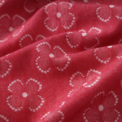 Four-Leaf Clover Cotton Gauze Kimono Robe