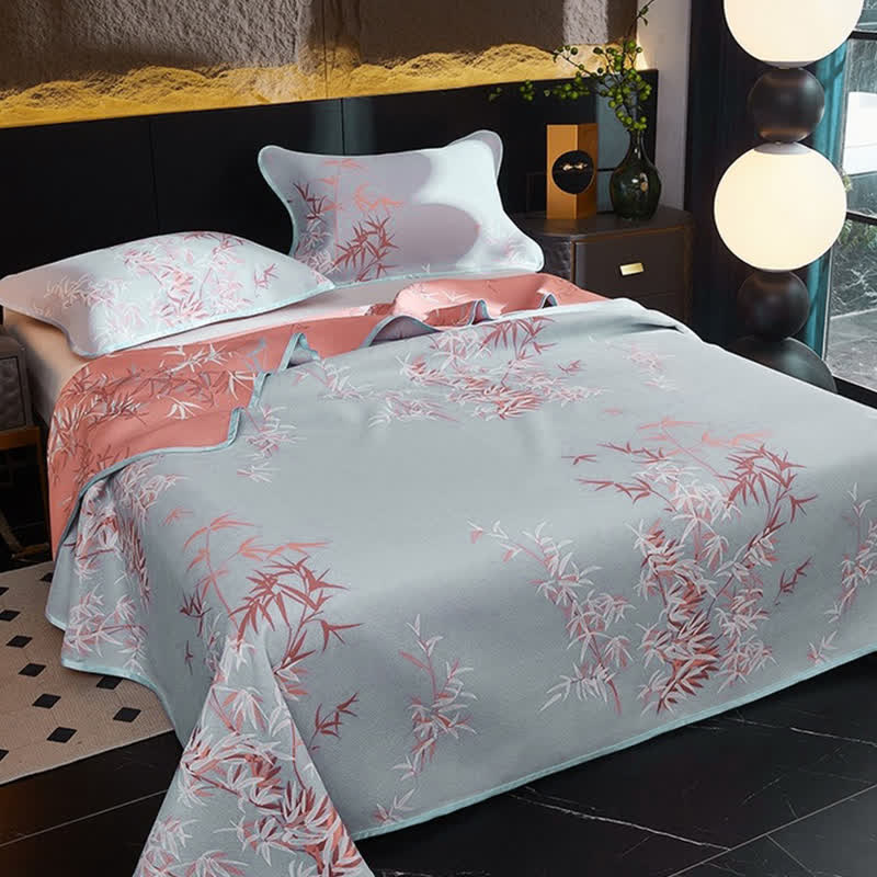 Cooling Reversible Rural Bamboo Coverlet