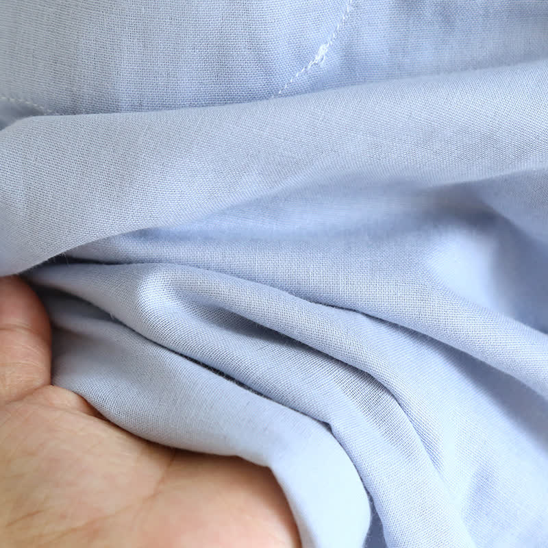 Solid Color Ruffle Cotton Camisole Pajamas - image 14