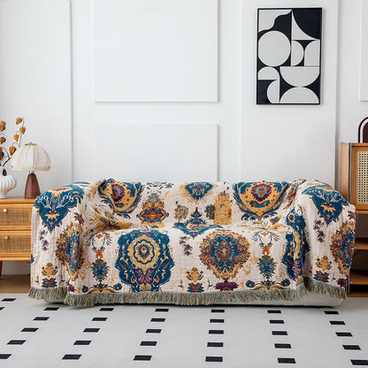 Boho Tribal Print Cotton Gauze Quilt