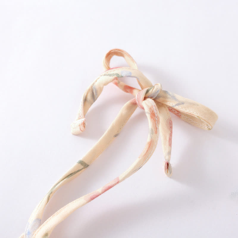 Floral Leaf Cotton Padded Camisole Nightdress - image 5