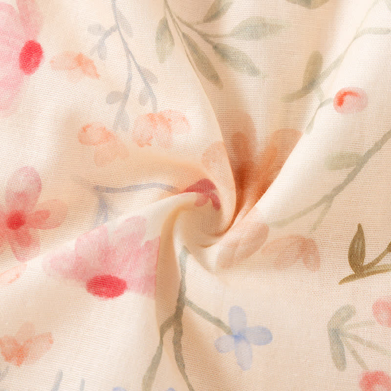 Floral Leaf Cotton Padded Camisole Nightdress - image 10