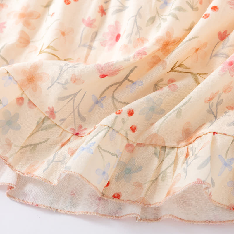 Floral Leaf Cotton Padded Camisole Nightdress - image 8