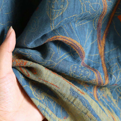 Vintage Lotus Cotton Double Gauze Nightdress - image 7
