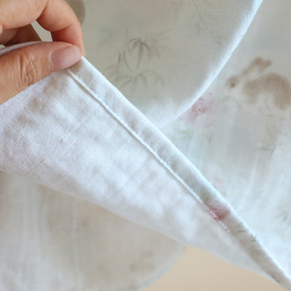 Oriental Rabbit Bamboo Cotton Gauze Nightdress - image 8