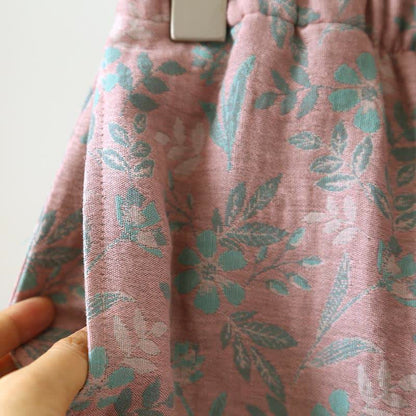 Oriental Floral Cotton Gauze Jacquard Pajamas - image 15