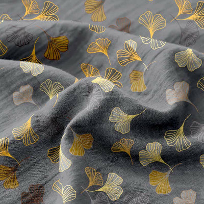 Ginkgo Reversible Cotton Gauze Jacquard Bedspread