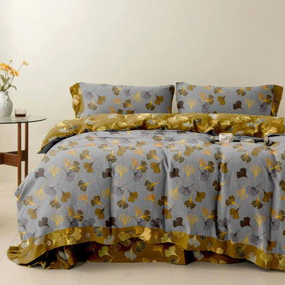Ginkgo Biloba Cotton Bedding Set(4PCS)
