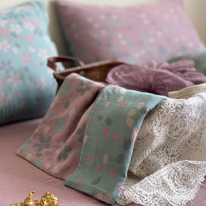 Cherry Blossom Cotton Gauze Bedding Set(4PCS)