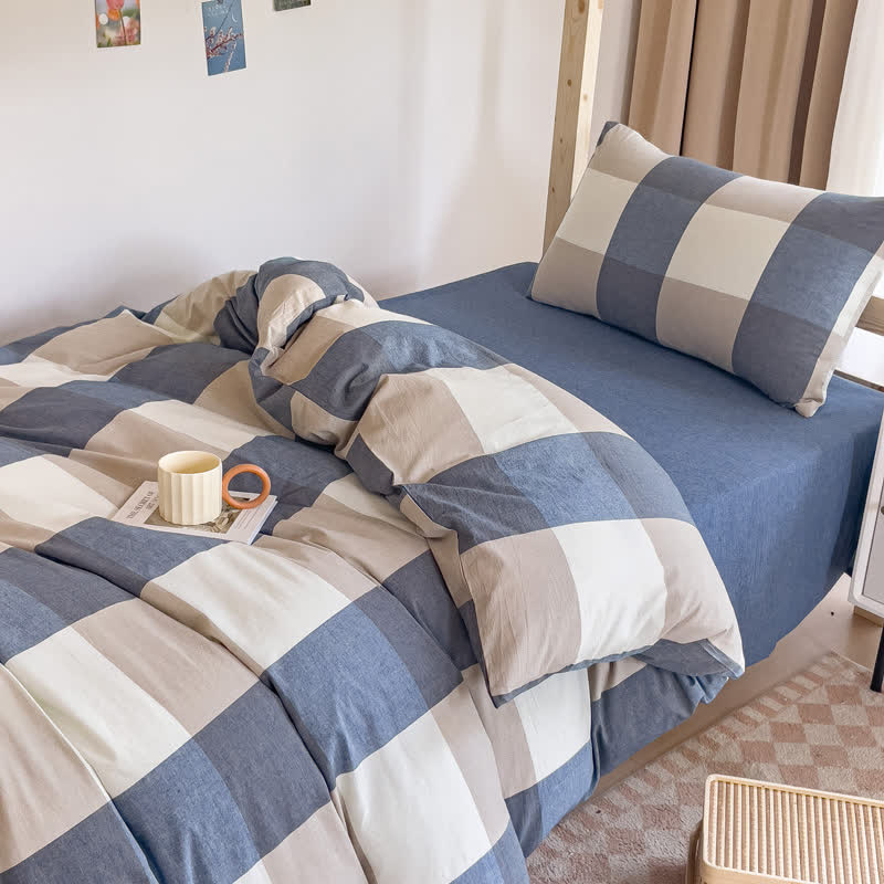 Simple Style Duvet Cover Dorm Bedding Set - image 5