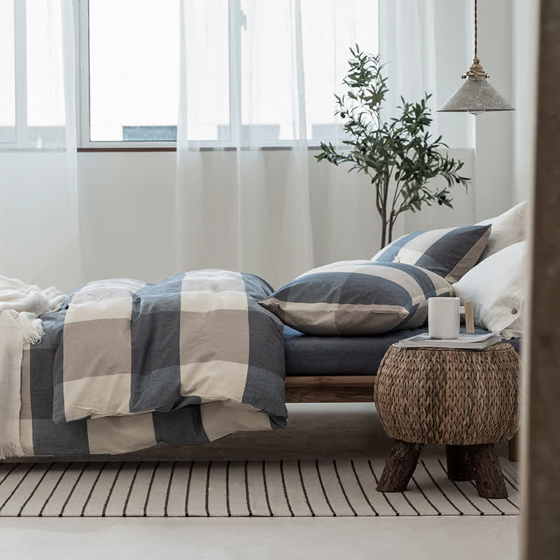Simple Style Duvet Cover Dorm Bedding Set - image 8