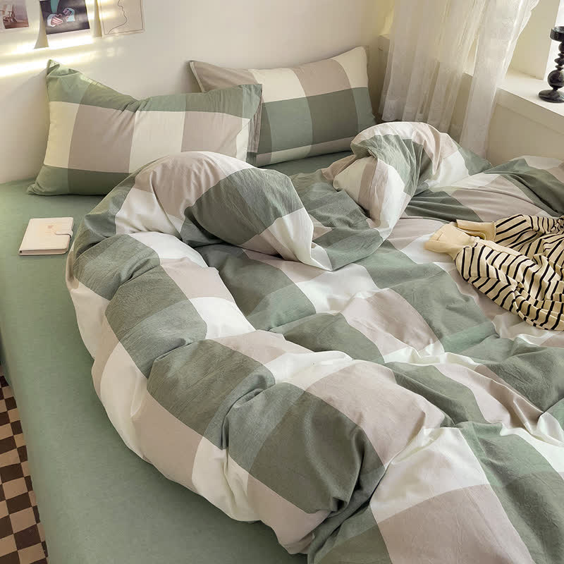 Simple Style Duvet Cover Dorm Bedding Set - image 3