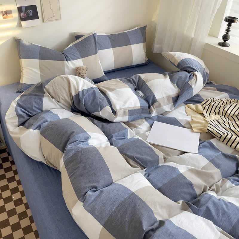 Simple Style Duvet Cover Dorm Bedding Set - image 6