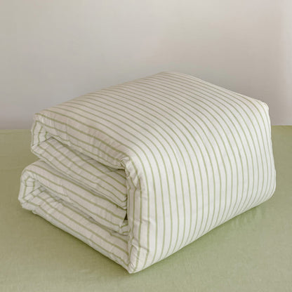 Cotton Minimalist Striped Dorm Bedding Set - image 5