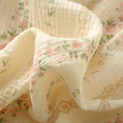 Striped Floral Cotton Gauze Cami Pajamas - image 9