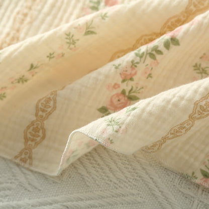 Striped Floral Cotton Gauze Cami Pajamas - image 8