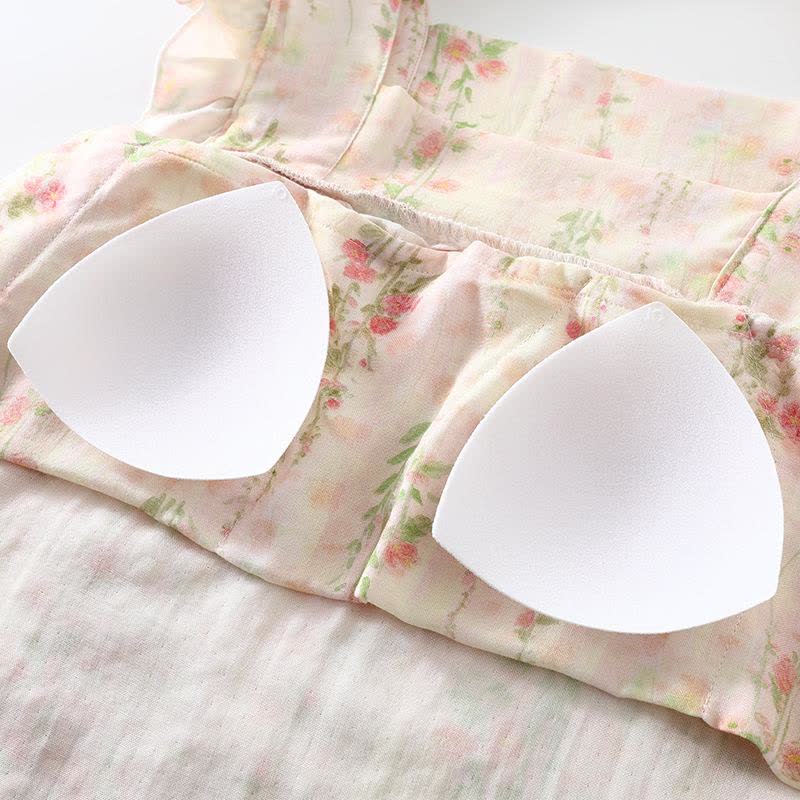 Pink Rose Padded Ruffle Sleeveless Nightwear - image 7