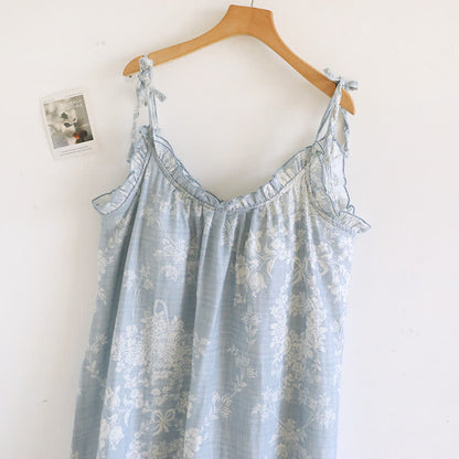Rose Bow Cotton Padded Cami Nightdress - image 1