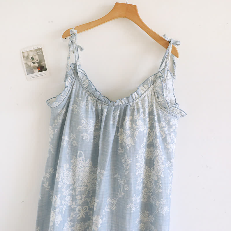Rose Bow Cotton Padded Cami Nightdress - image 2
