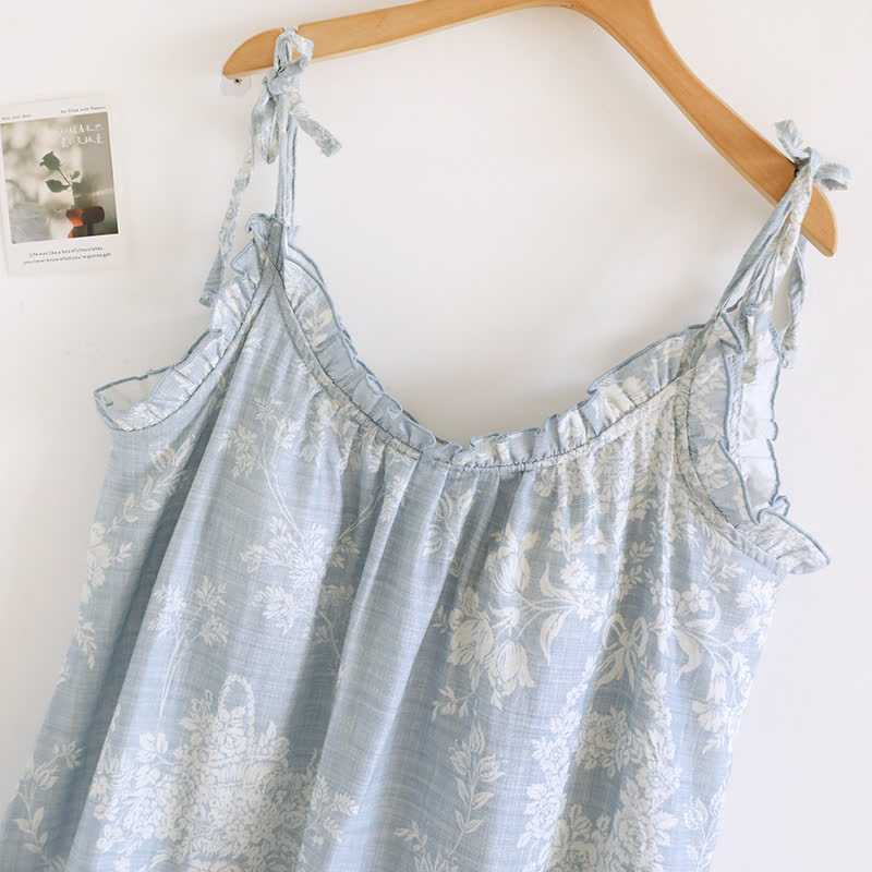 Rose Bow Cotton Padded Cami Nightdress - image 2