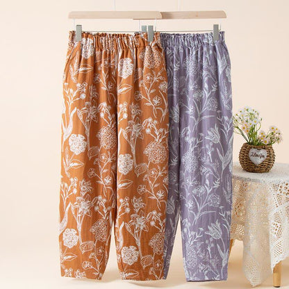 Lily Jacquard Cotton Gauze Lounge Pants - image 1