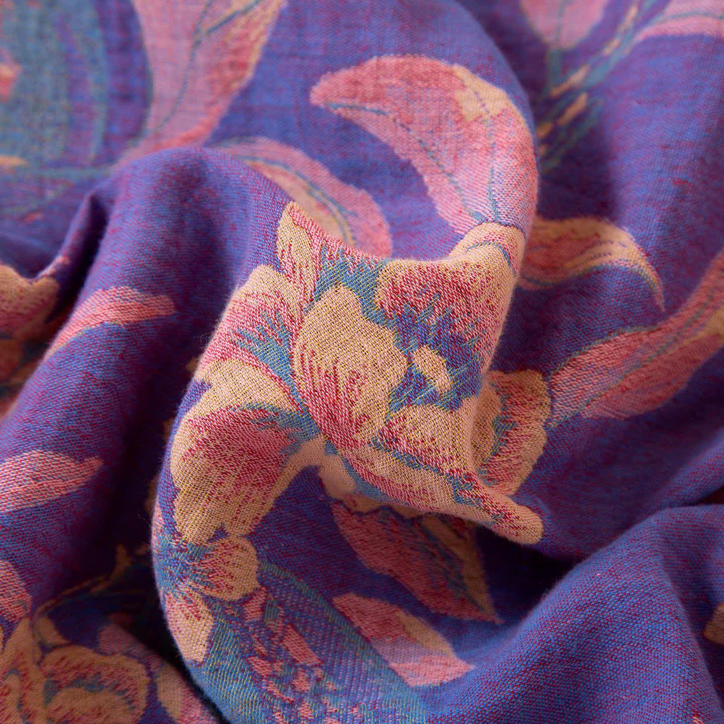 Oriental Style Peony Pomegranate Cotton Sleepwear - image 9