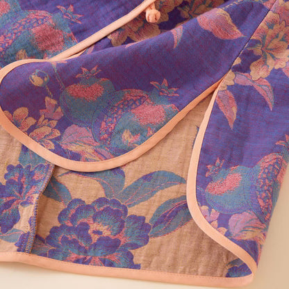 Oriental Style Peony Pomegranate Cotton Sleepwear - image 6