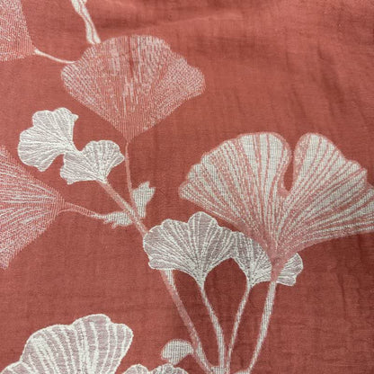 Ginkgo Leaf Jacquard Cotton Pajama Shorts - image 5