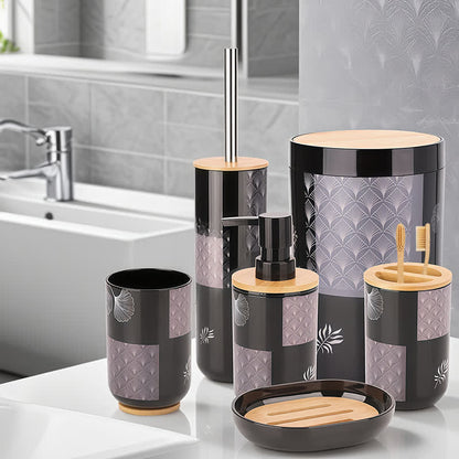 Ginkgo Leaf Bathroom Accessory Set(6PCS)  - image 2