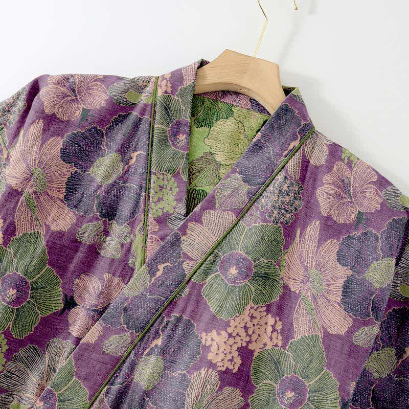 Peach Blossom Kimono style Loungewear Set - image 5