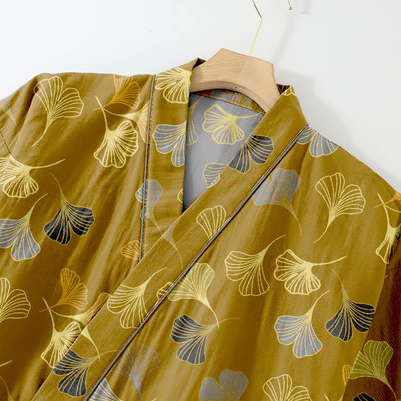 Ownkoti Ginkgo Cotton Gauze Kimono Loungewear Set - image 42