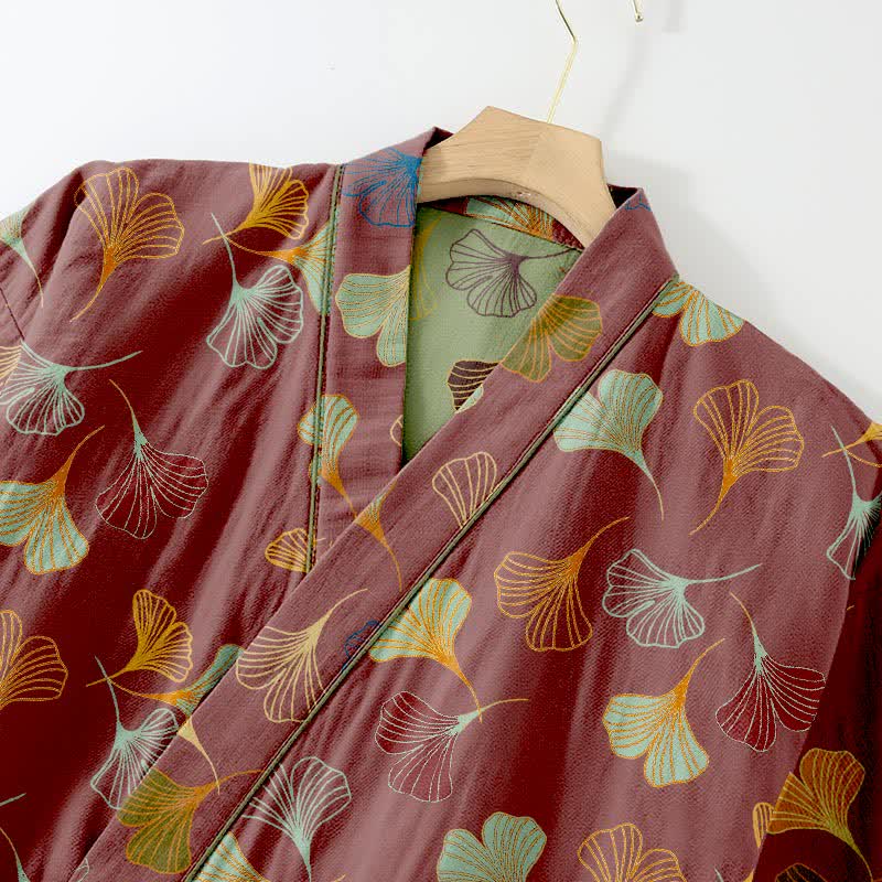 Ownkoti Ginkgo Cotton Gauze Kimono Loungewear Set - image 48