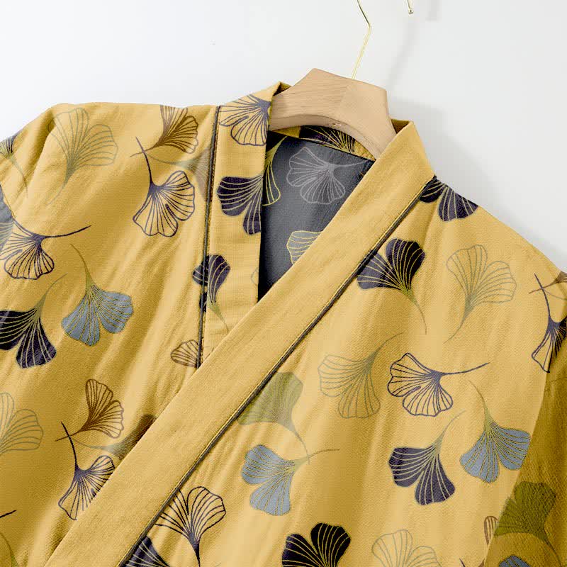 Ownkoti Ginkgo Cotton Gauze Kimono Loungewear Set - image 30