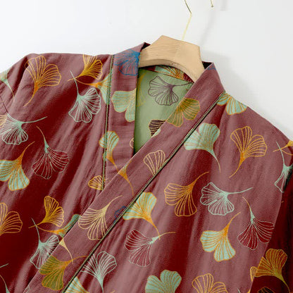 Ginkgo Cotton Gauze Kimono Loungewear Set - image 31