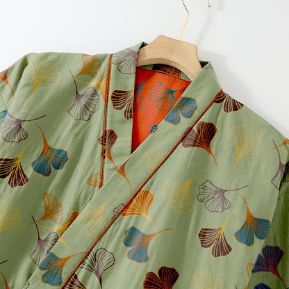 Ginkgo Cotton Gauze Kimono Loungewear Set - image 13