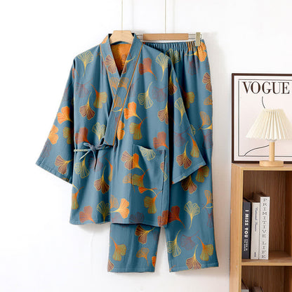 Ownkoti Ginkgo Cotton Gauze Kimono Loungewear Set - image 19