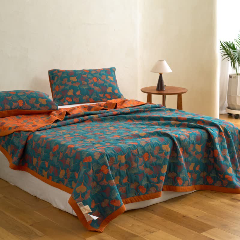 Ginkgo Biloba Organic Cotton Quilt - image 15