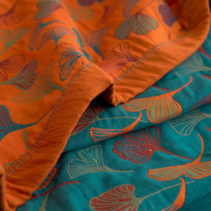 Ginkgo Biloba Organic Cotton Quilt - image 9