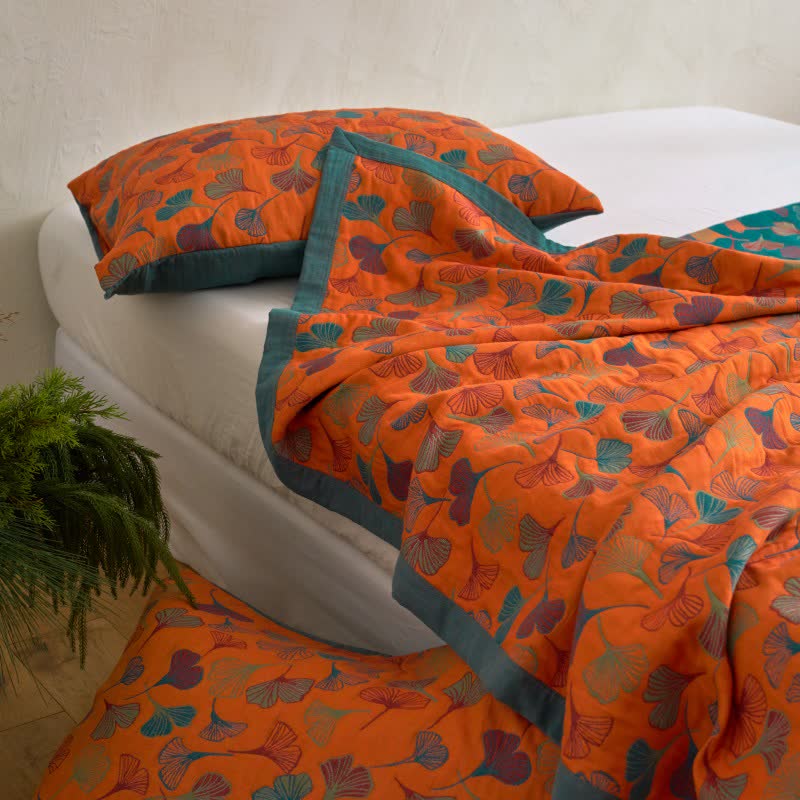 Ginkgo Biloba Organic Cotton Quilt - image 29