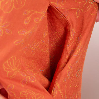 Vintage Peach Blossom Cotton Gauze Nightdress - image 8