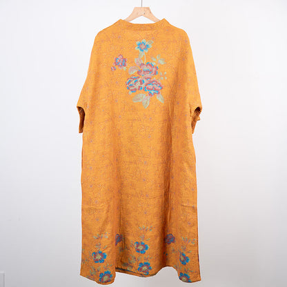 Vintage Peach Blossom Cotton Gauze Nightdress - image 3