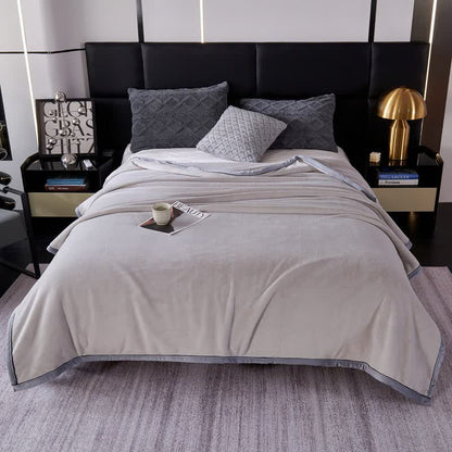 Minimalist Style Solid Color Blanket - image 6