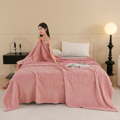 Vintage Floral Jacquard Throw Blanket - image 11