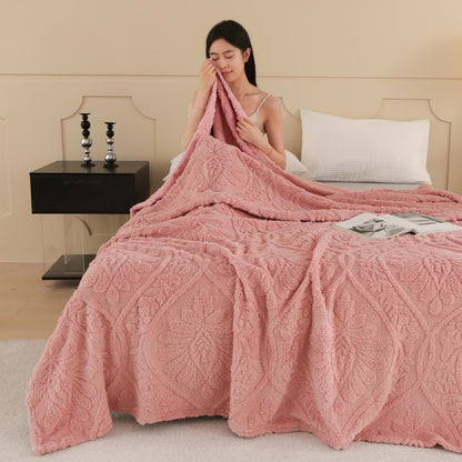 Vintage Floral Jacquard Throw Blanket - image 12