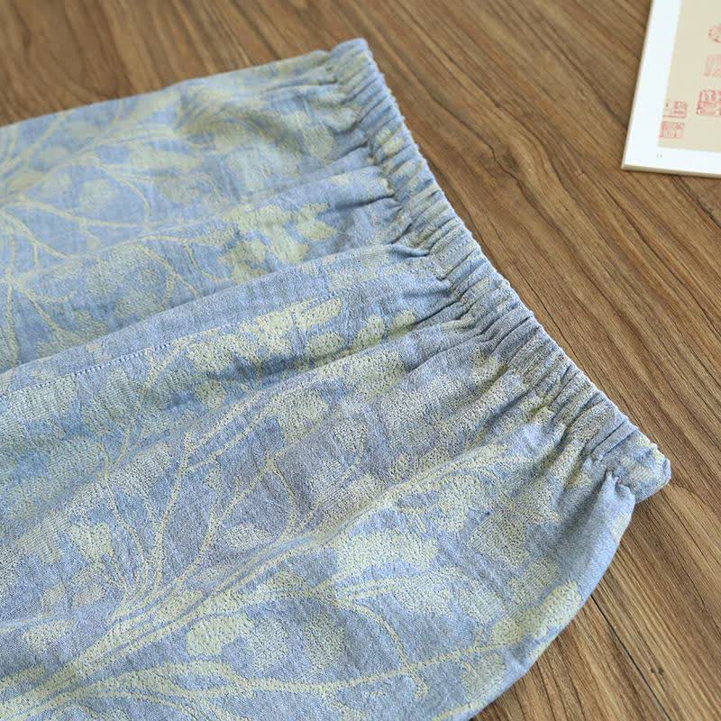 Elegant Floral Organic Cotton Loungewear Set - image 13