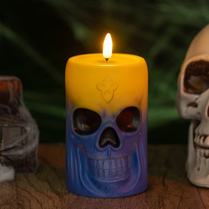 Halloween Skull Night Light Decoration - D - 1PC - 3.19"W x 3.19"L x 5.14"H - image 8