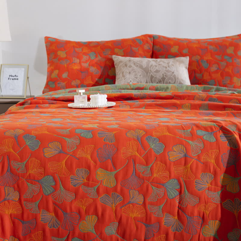 Ginkgo Biloba Organic Cotton Quilt - image 35