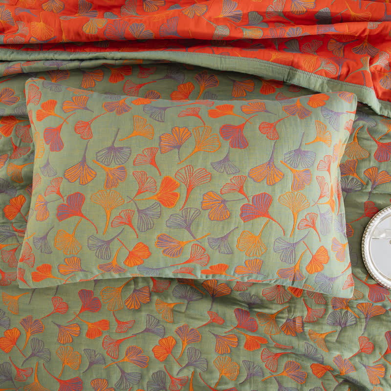 Ginkgo Biloba Organic Cotton Quilt - image 48