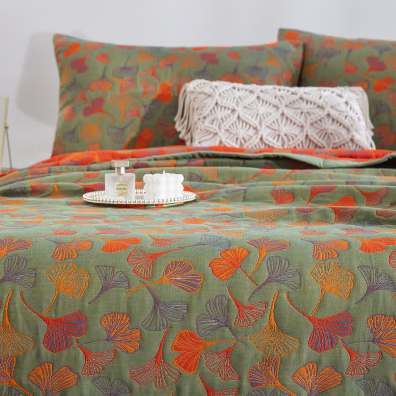 Ginkgo Biloba Organic Cotton Quilt - image 44